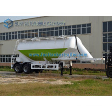 2 Axle 30 Cbm Dry Bulk Powder Tanker Trailer, Carbon Steel / Stainless Steel / Aluminum Cement Tank Semi Trailer